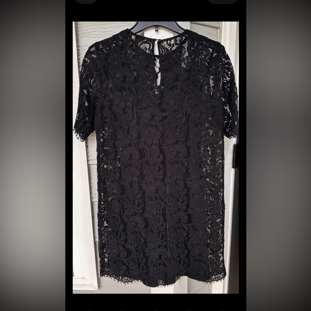Wilfred Aritzia Dress & Pure Silk Gap Slip Women’s S/M Black Lace Scalloped Hem